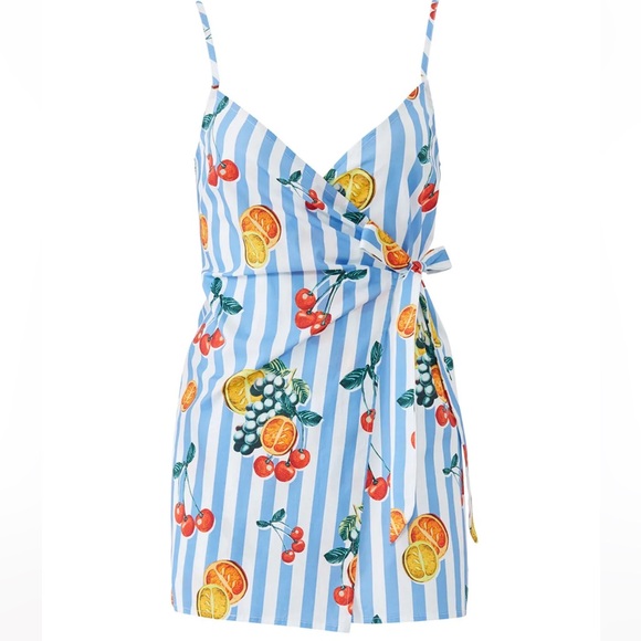 Show me your mumu Addison cherry romper NWT - Picture 1 of 9